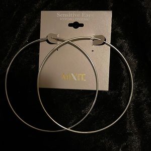Large hoop earrings